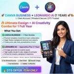 Canva Business + Leonardo AI (1 YEAR